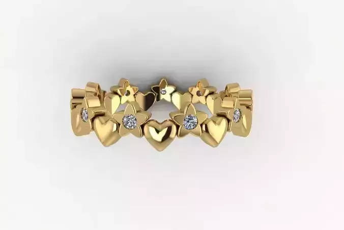 ring heart star