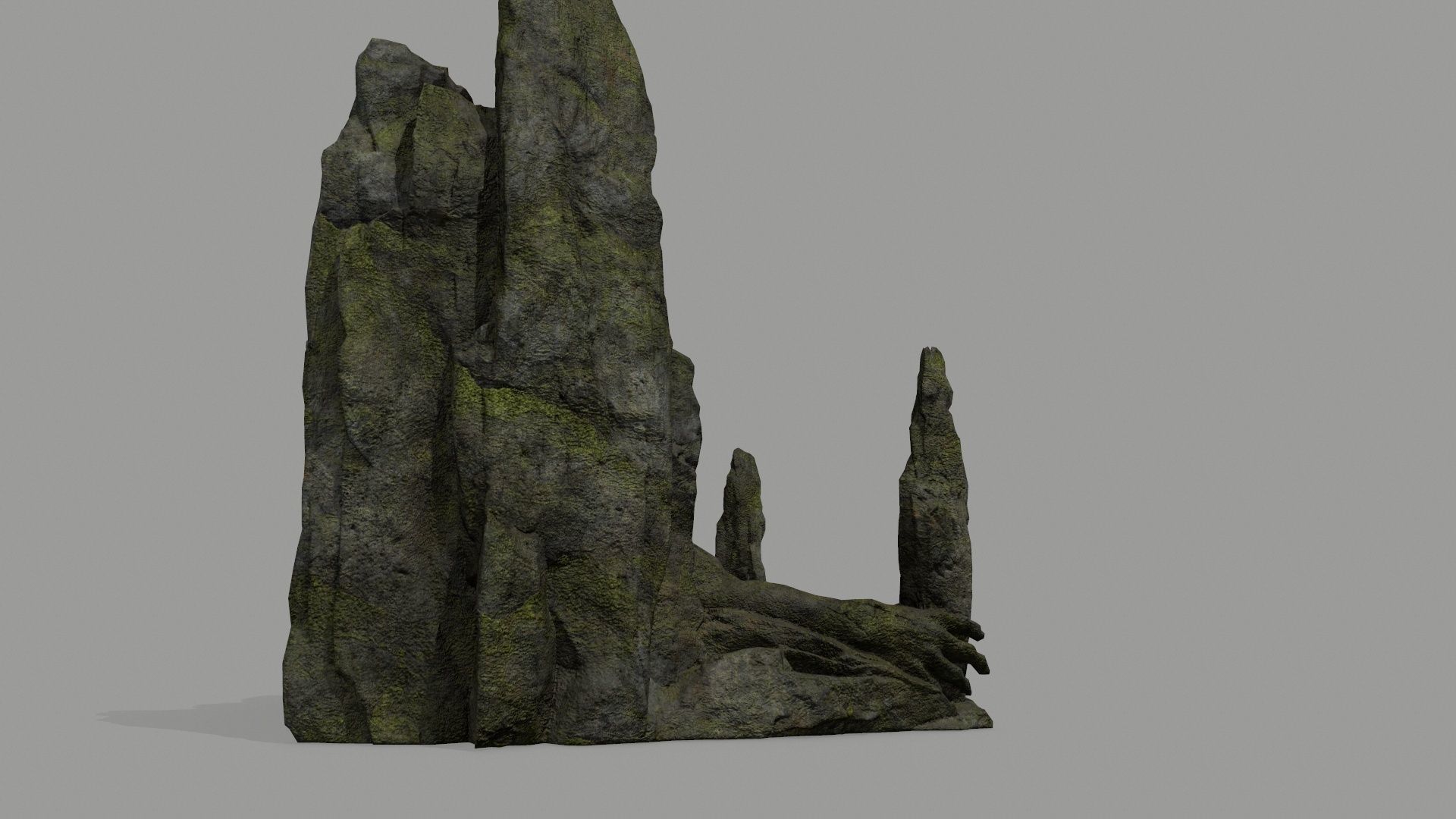Rock  Gate Low-poly 3D model_7