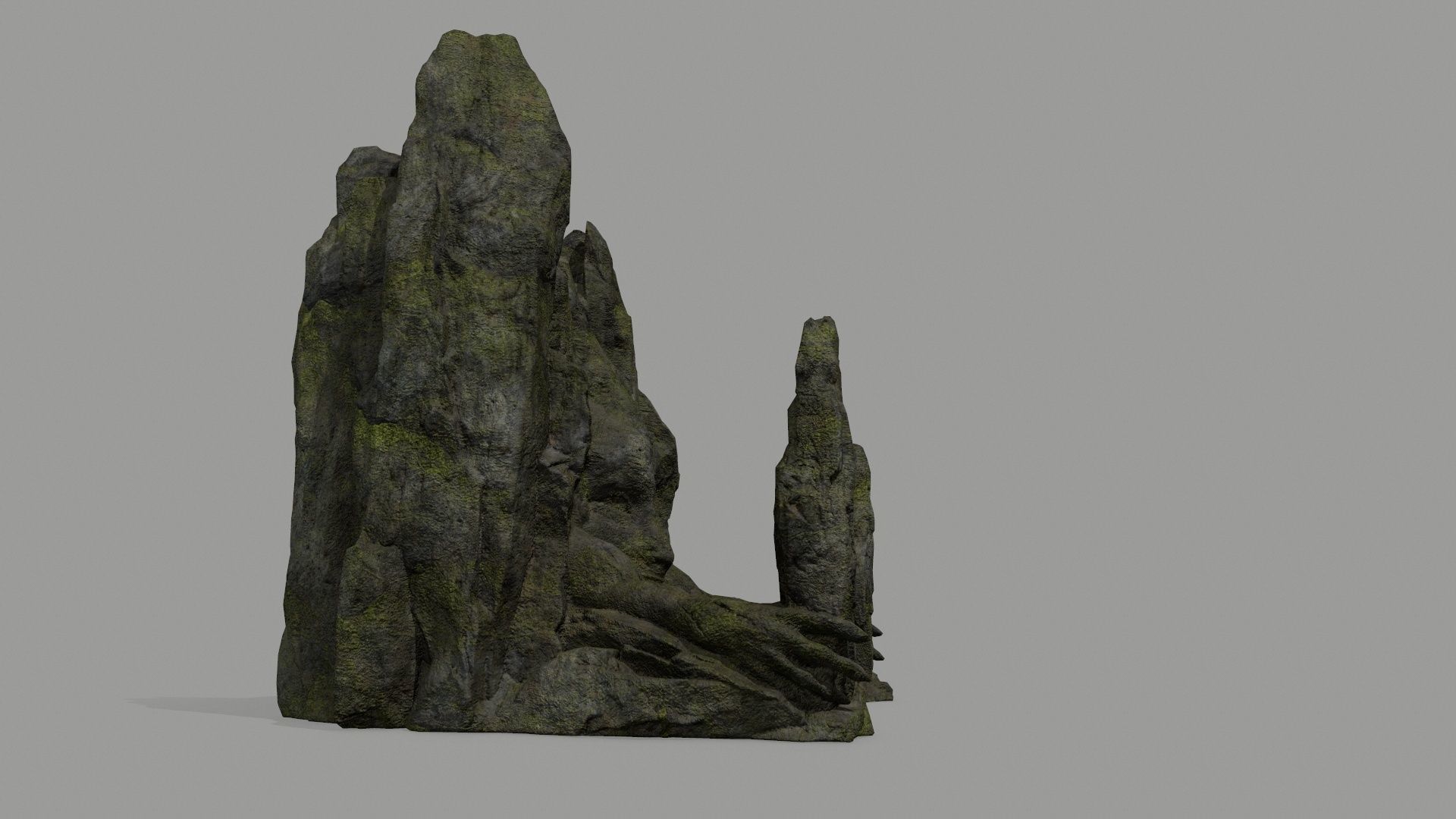 Rock  Gate Low-poly 3D model_6