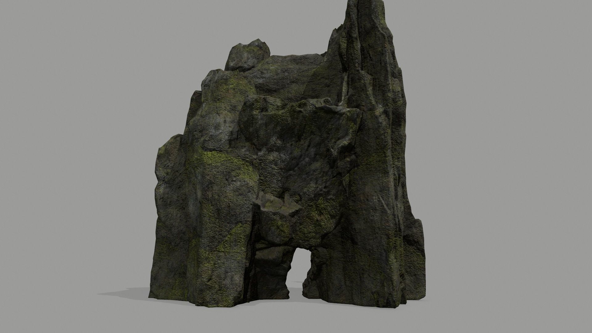 Rock  Gate Low-poly 3D model_9