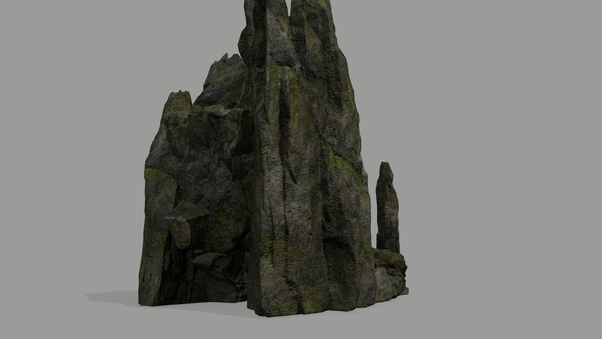 Rock  Gate Low-poly 3D model_8