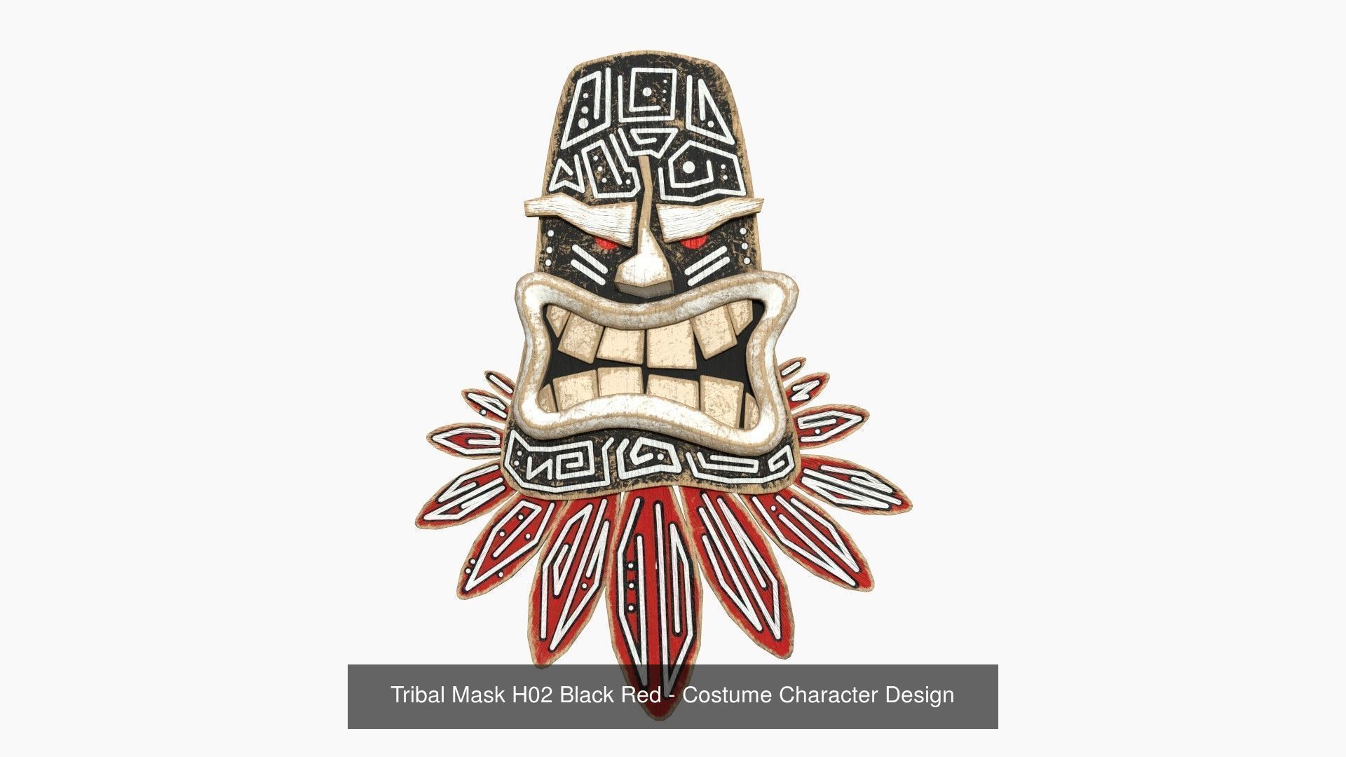 10 Tribal Masks H Collection - Costume Character Design _2