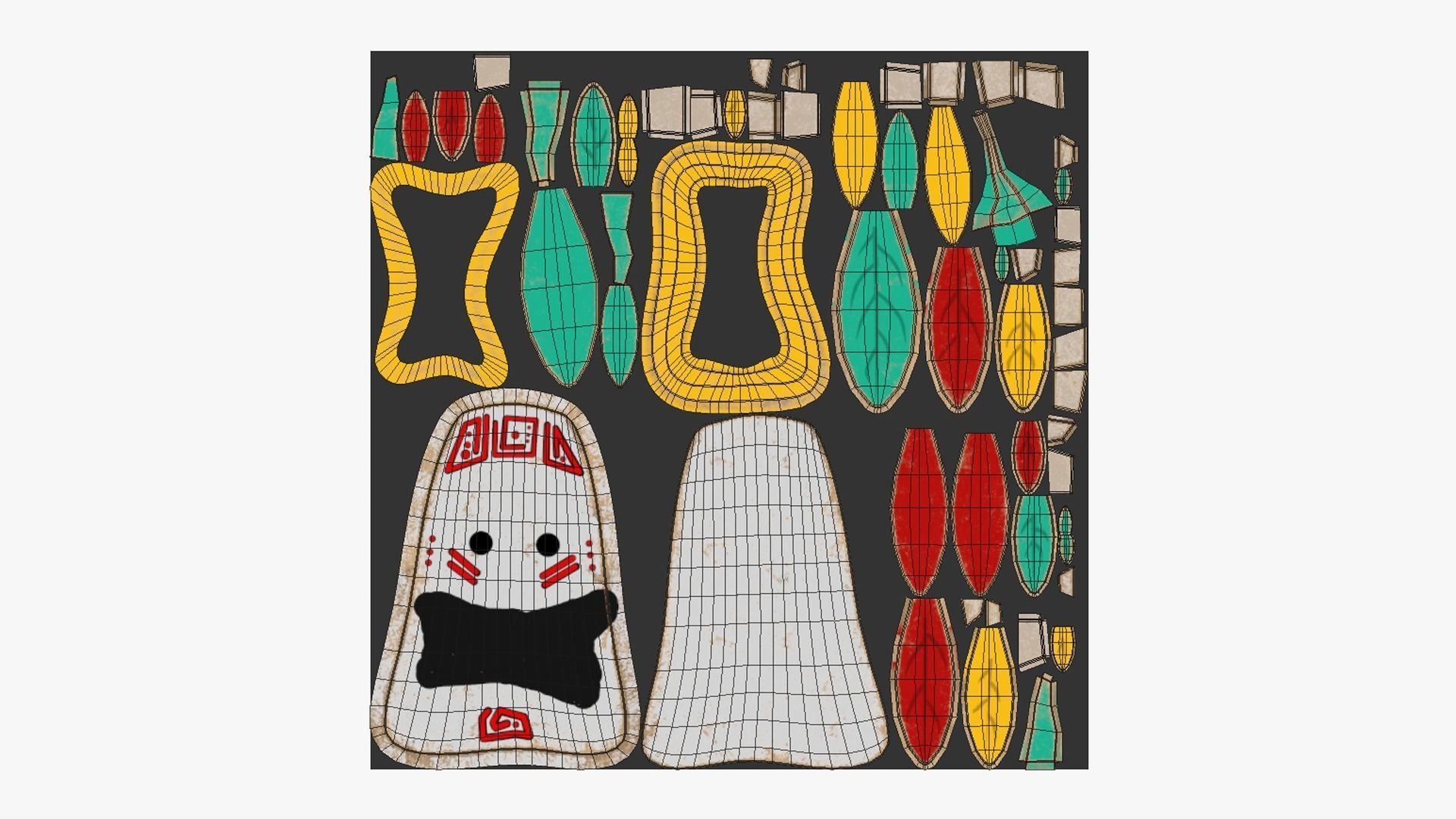 10 Tribal Masks H Collection - Costume Character Design _72