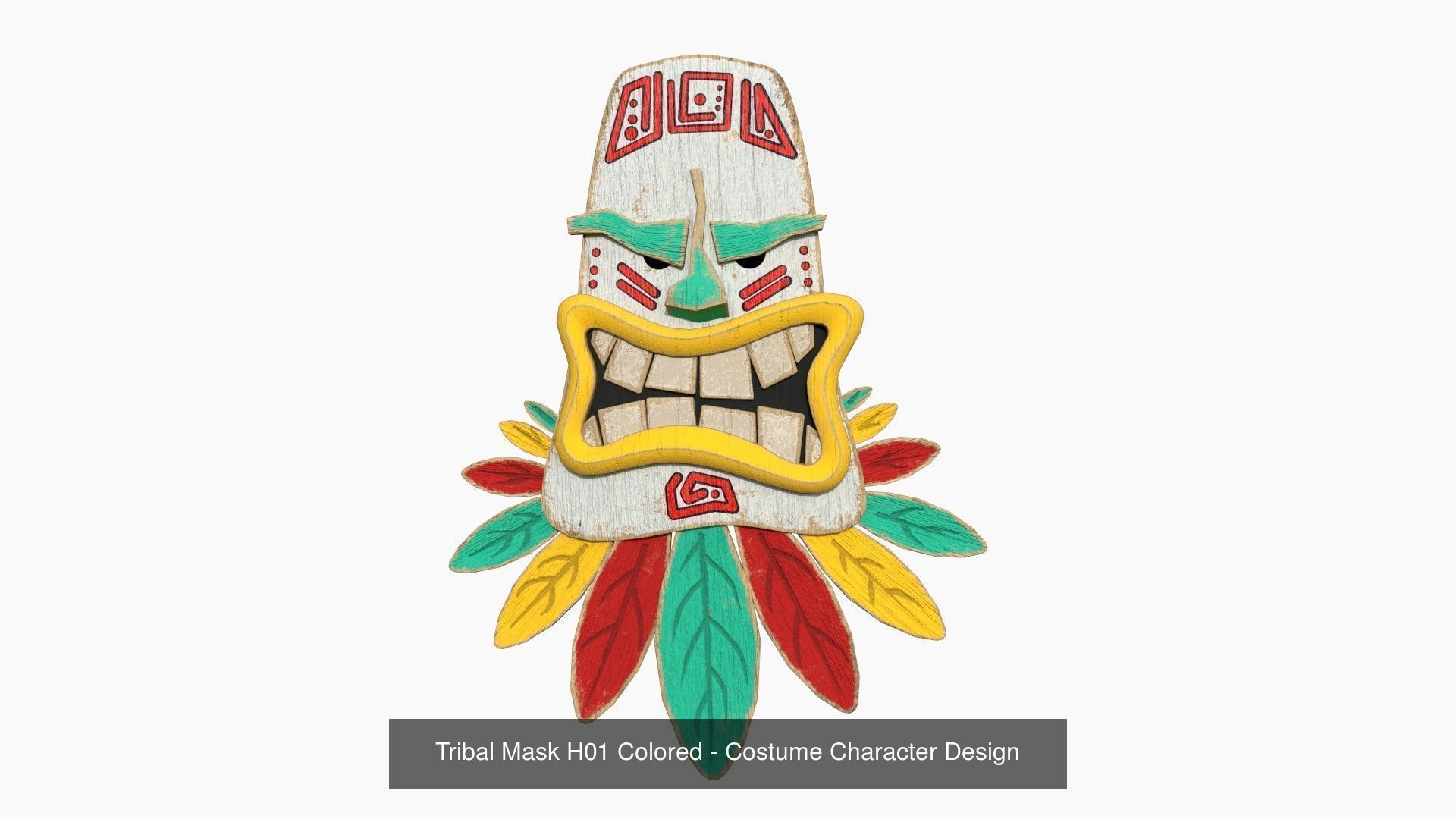 10 Tribal Masks H Collection - Costume Character Design _1