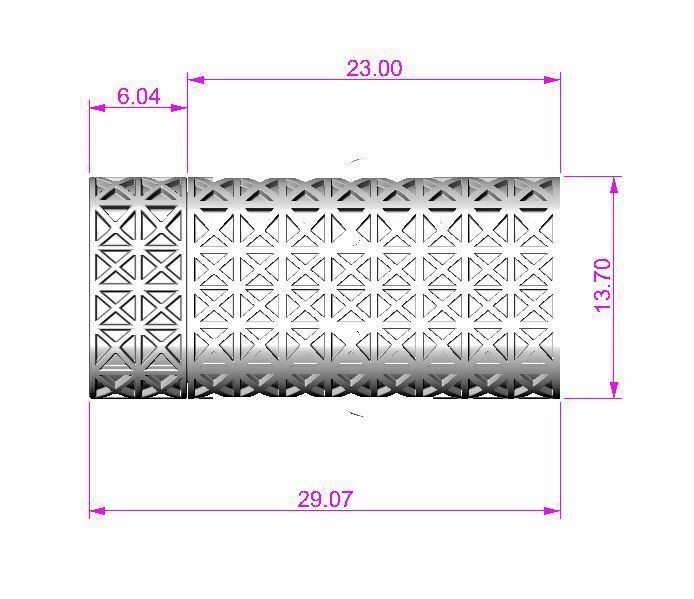 Lock for bracelet or chain with steel spring 3D print model_2