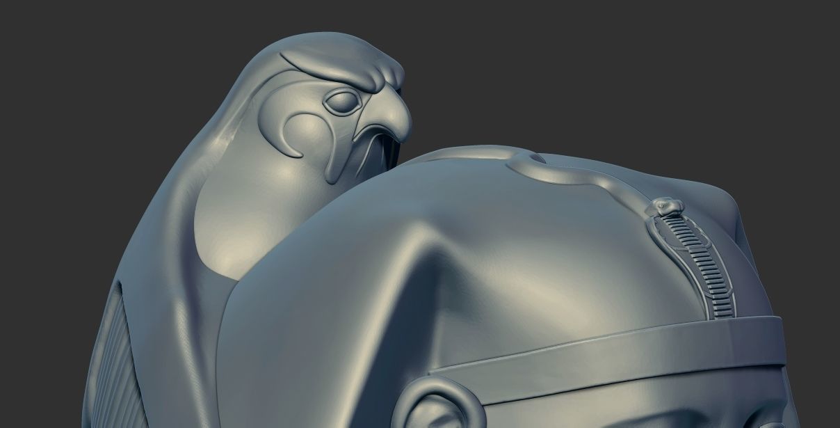 Egyptian Pharaoh King Khafre statue 3d printable model  3D print model_7