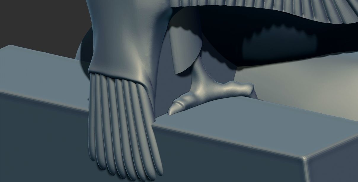 Egyptian Pharaoh King Khafre statue 3d printable model  3D print model_10