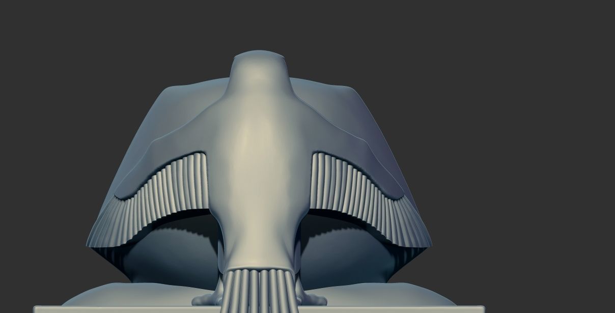 Egyptian Pharaoh King Khafre statue 3d printable model  3D print model_8