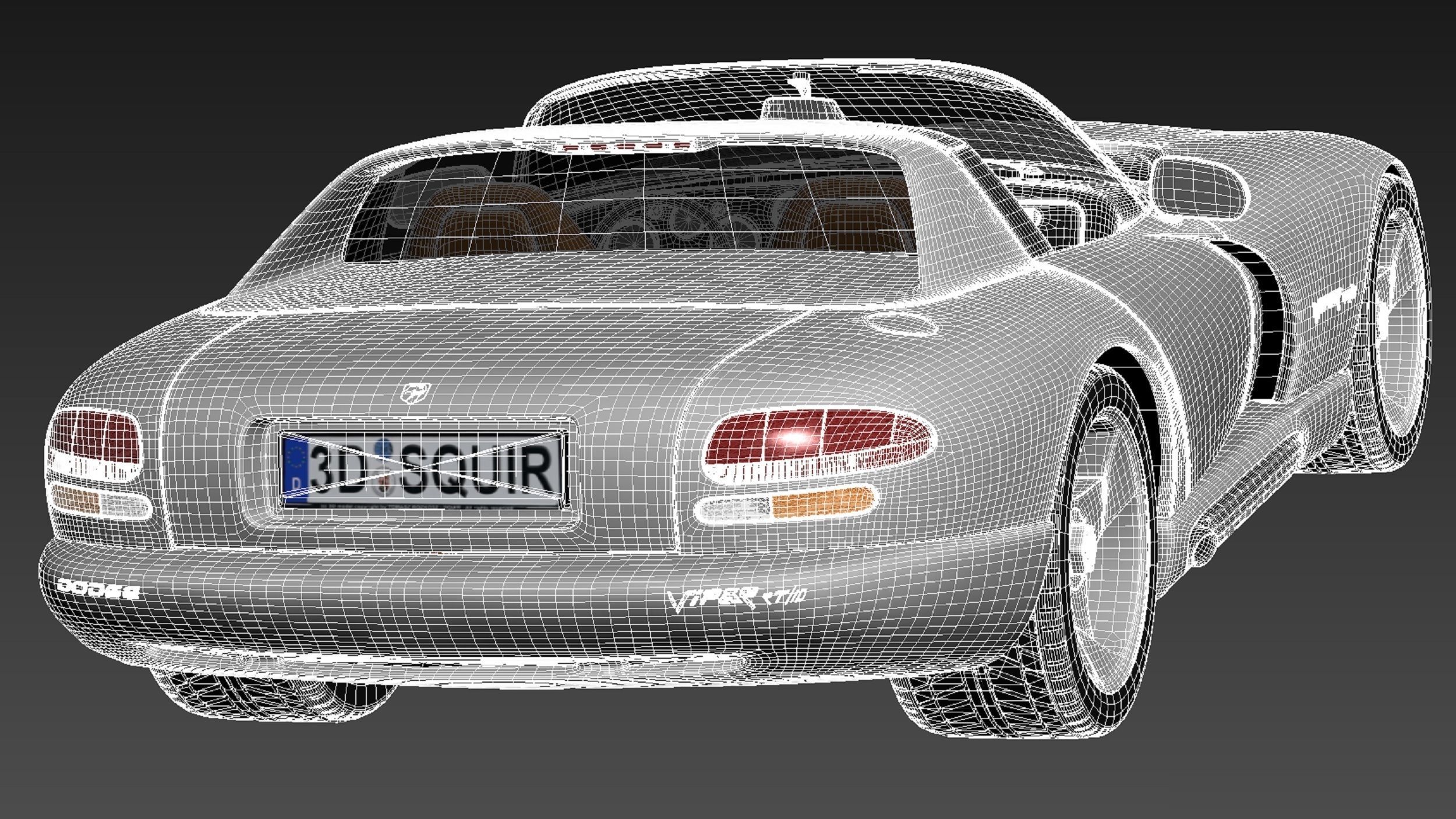 Dodge Viper RT 10 1992-2002 3D Model 3D model_18