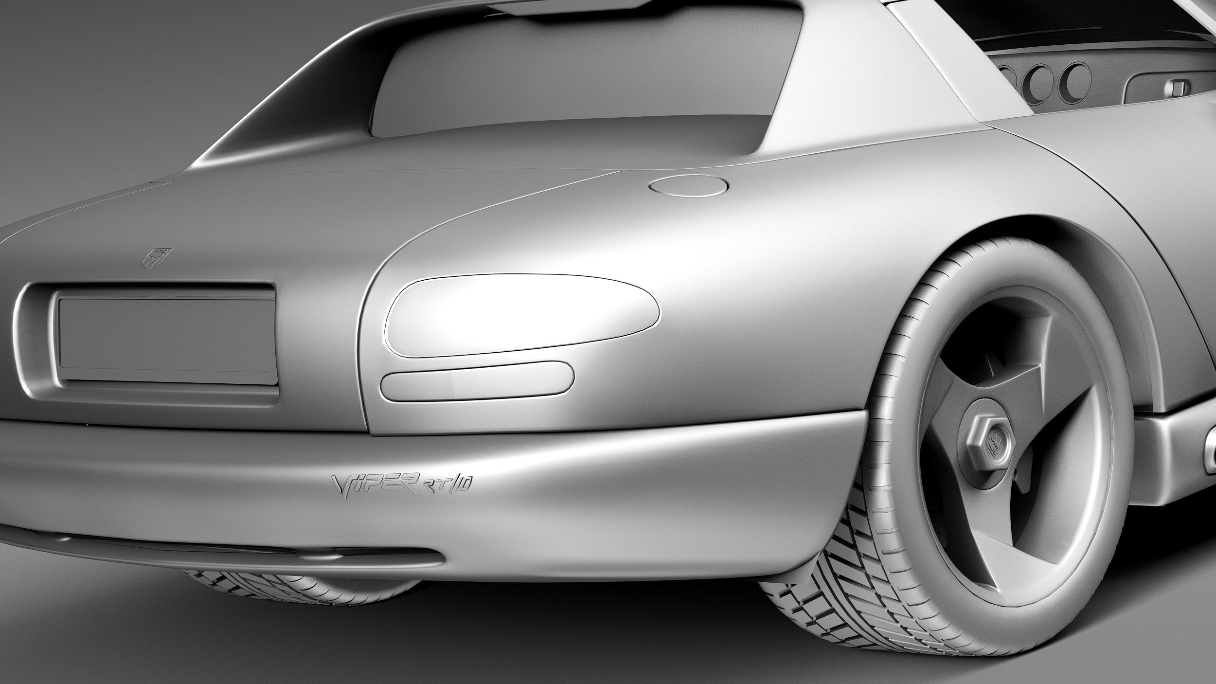 Dodge Viper RT 10 1992-2002 3D Model 3D model_11