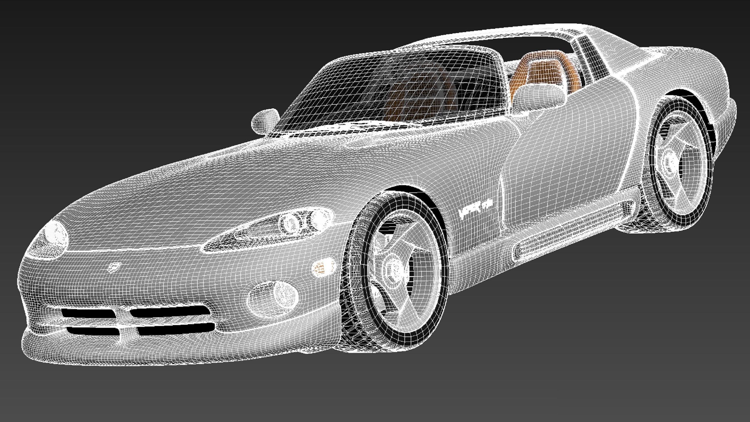 Dodge Viper RT 10 1992-2002 3D Model 3D model_17