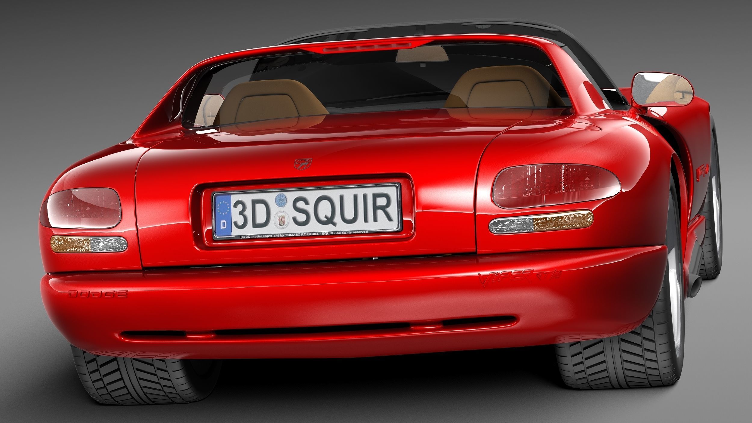 Dodge Viper RT 10 1992-2002 3D Model 3D model_5