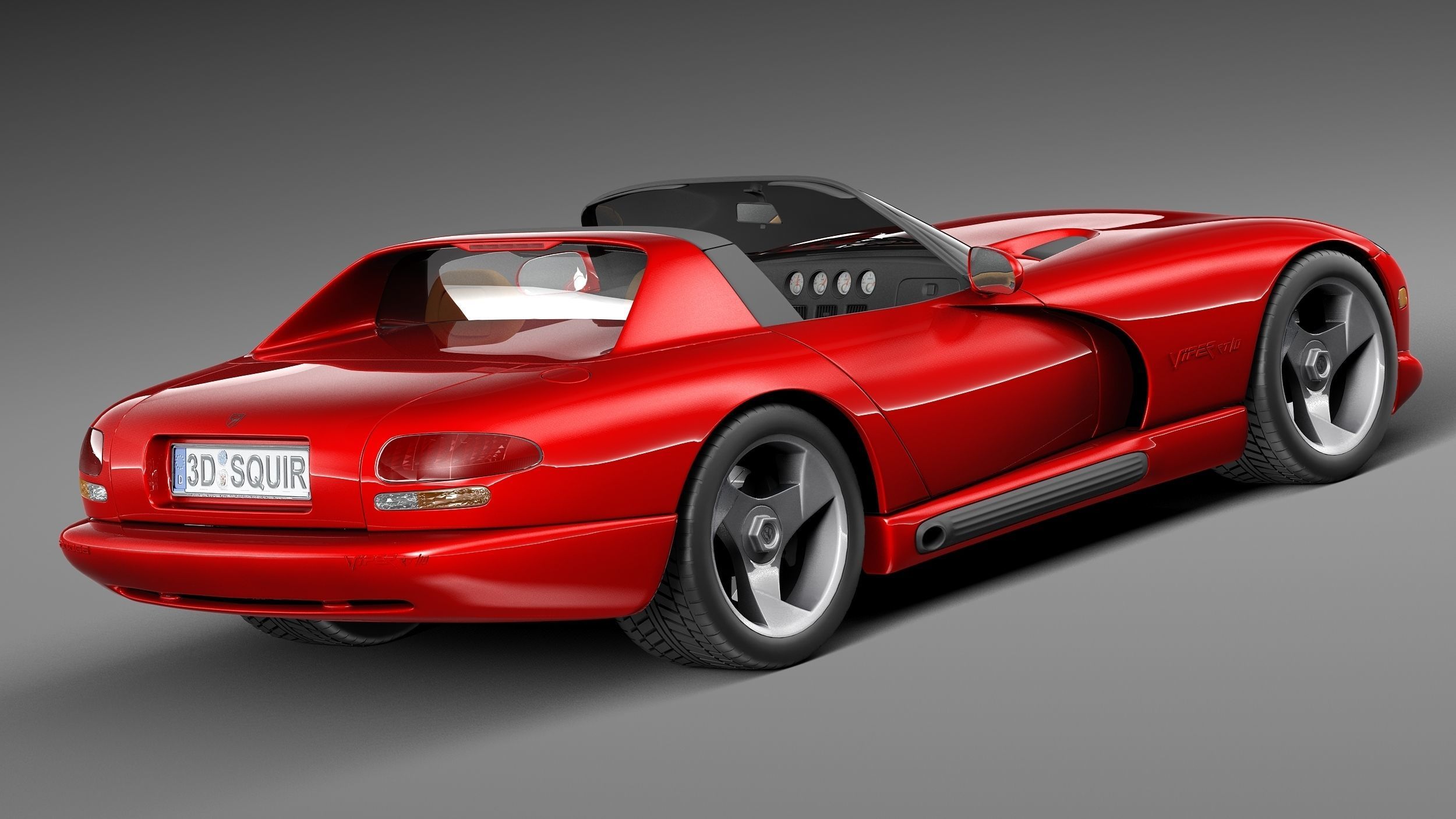 Dodge Viper RT 10 1992-2002 3D Model 3D model_4
