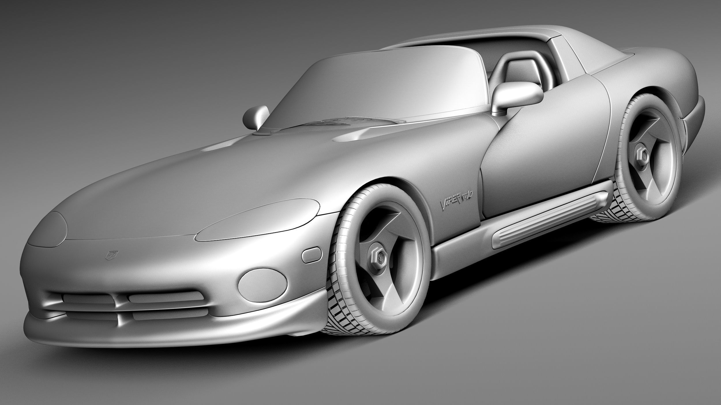 Dodge Viper RT 10 1992-2002 3D Model 3D model_8