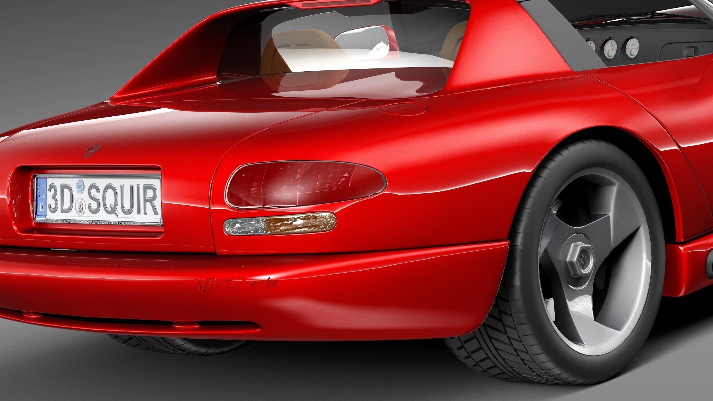 Dodge Viper RT 10 1992-2002 3D Model 3D model_3