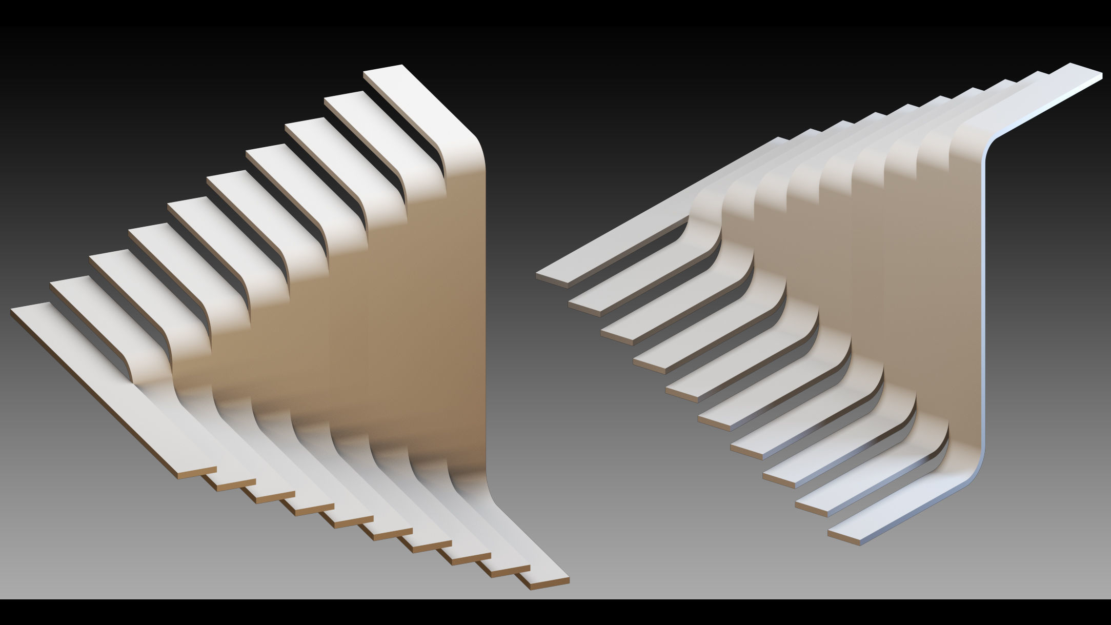 50 Stairs- Vol 03- Kitbash- High detail 3d models 3D model_11