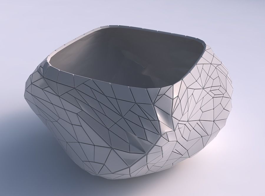 Bowl helix with chaos plates 3D print model_0