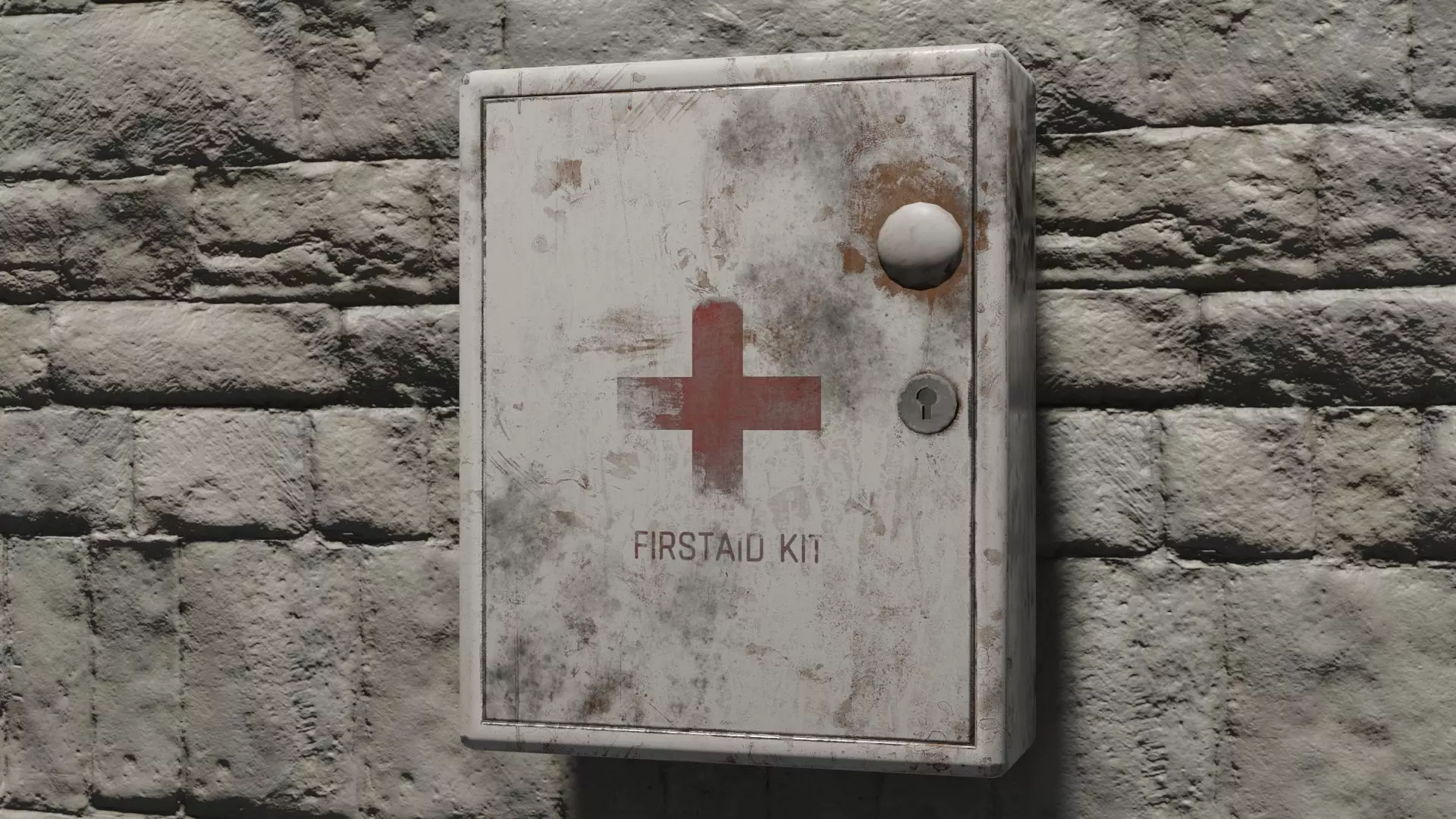 first aid box or medical kit 3D model_0