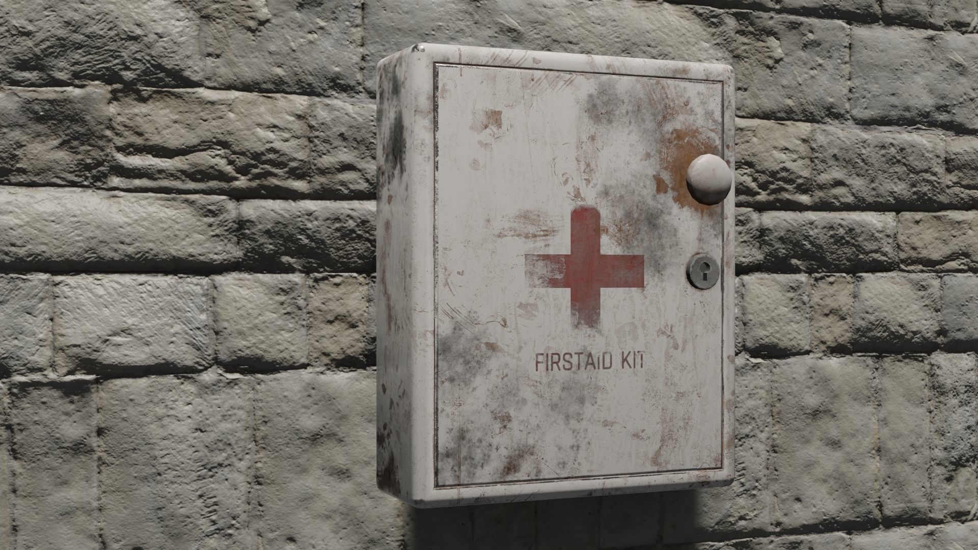 first aid box or medical kit 3D model_1
