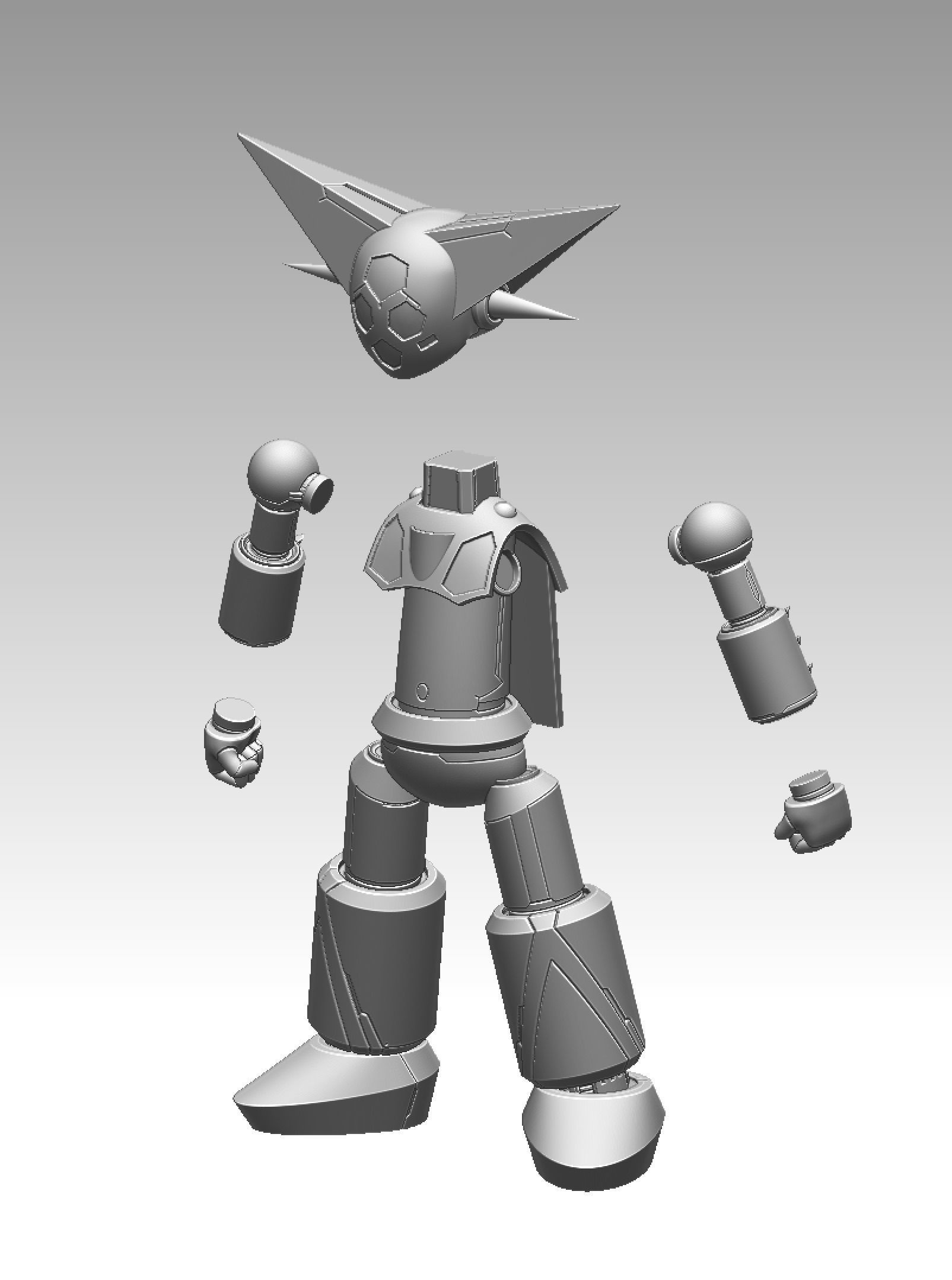 Chibi Getter-1 3D print model_2