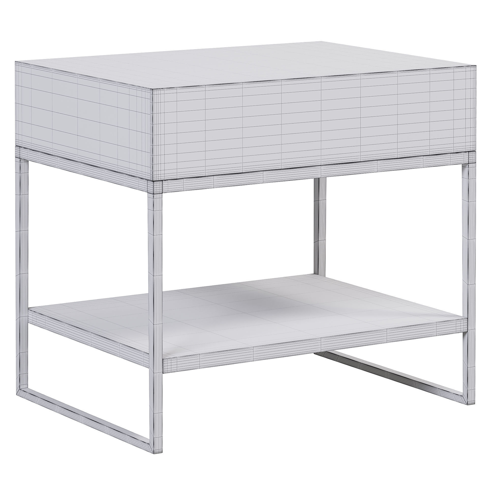 Badhir Bedside Table By Evanyrouse 3D model_4