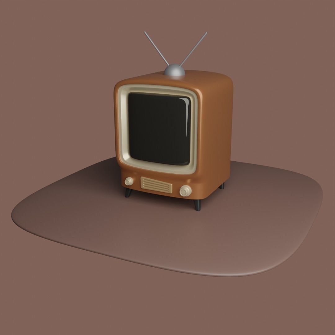 NOSTALGIC TELEVISION Free 3D model_1