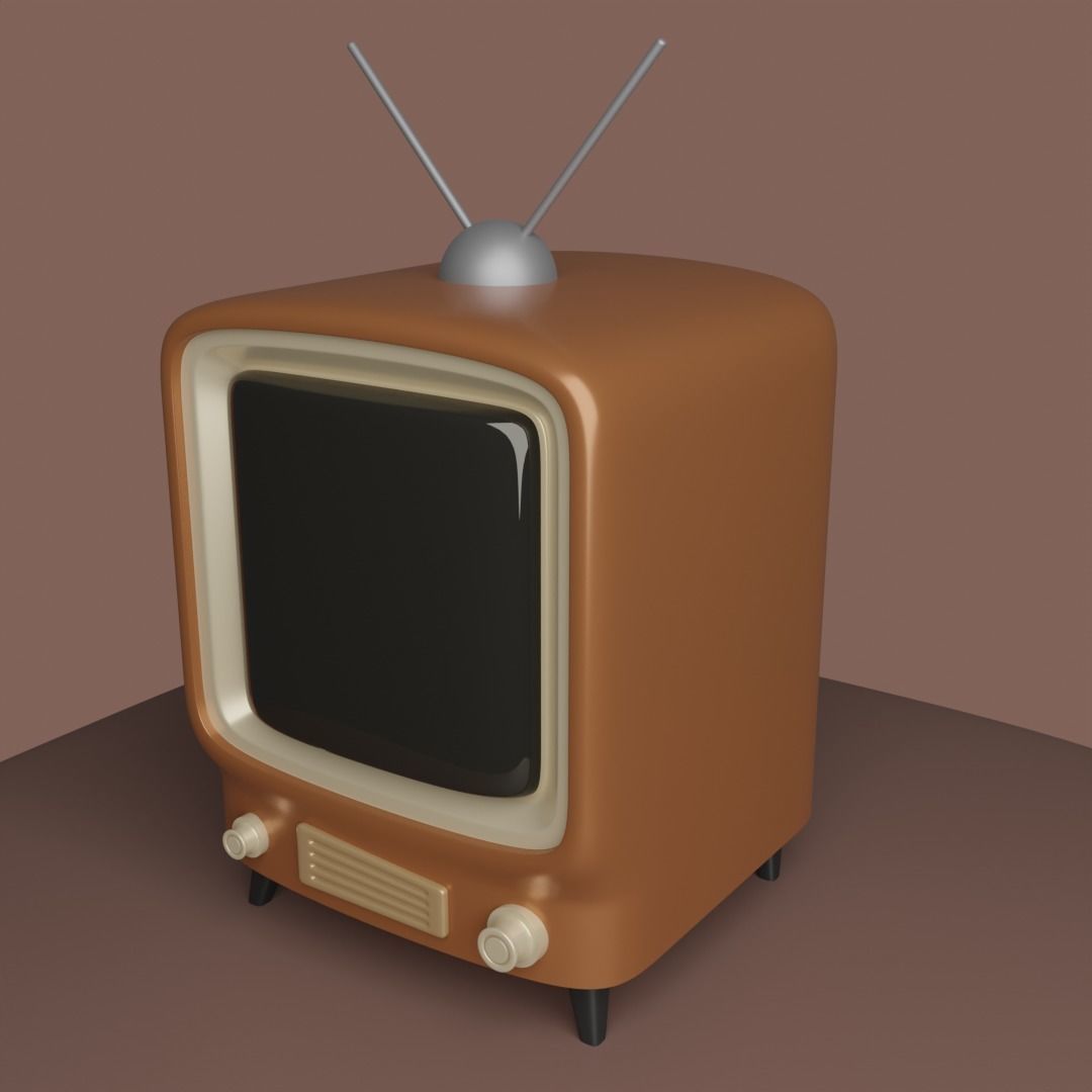 NOSTALGIC TELEVISION Free 3D model_2