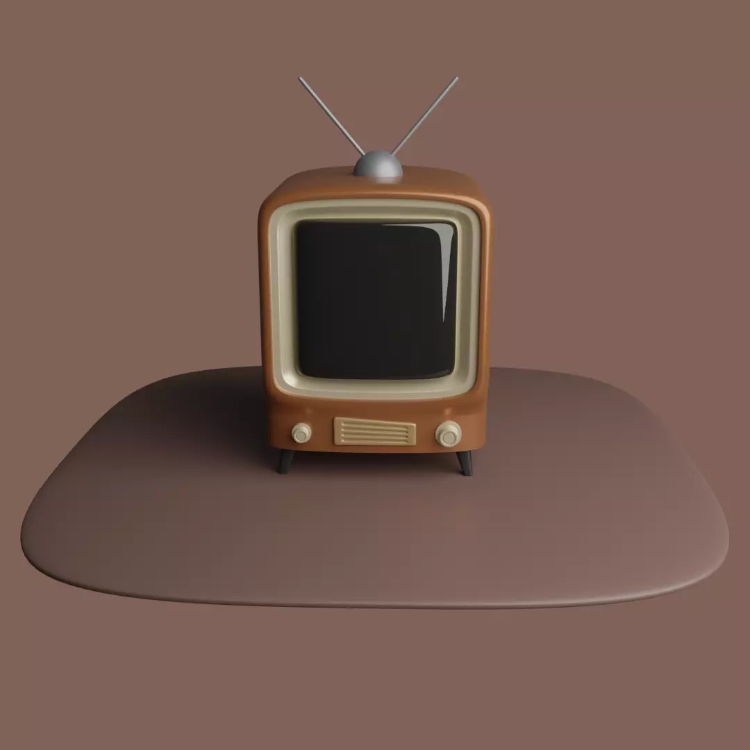 NOSTALGIC TELEVISION Free 3D model_0