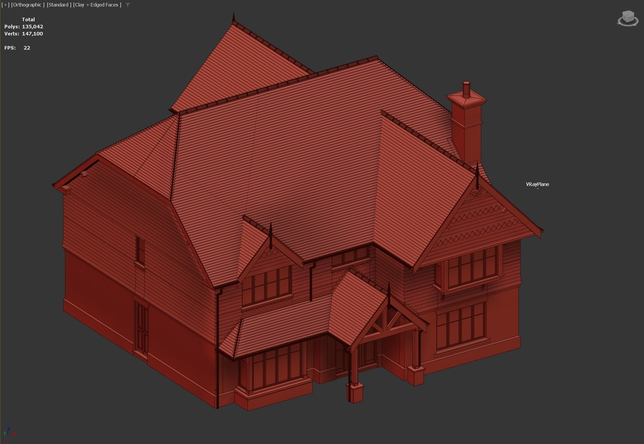 British House Hayesgreen Plot1 3D model_7