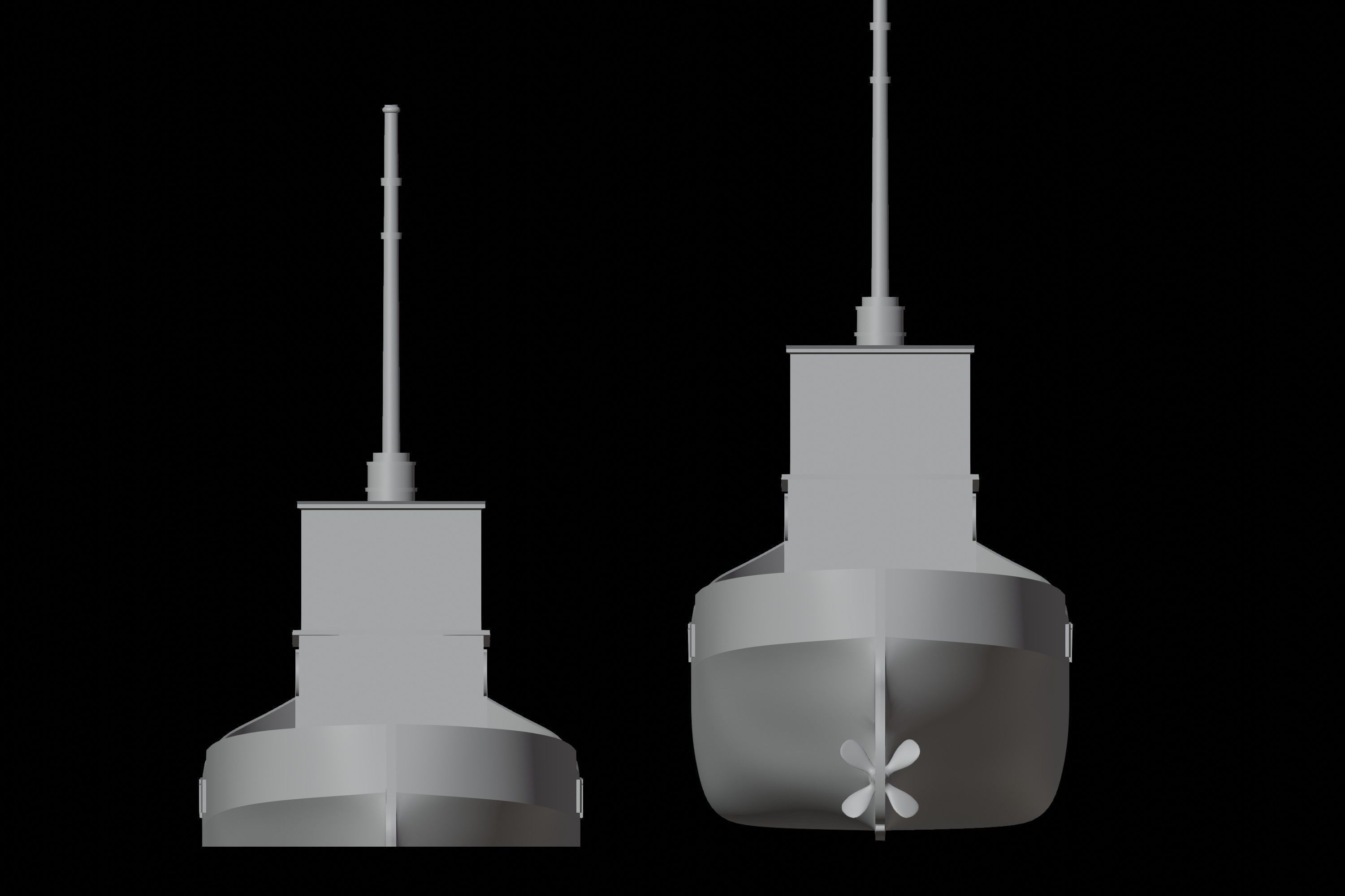 Clyde puffer simple steamboat cargo 3D print model_9