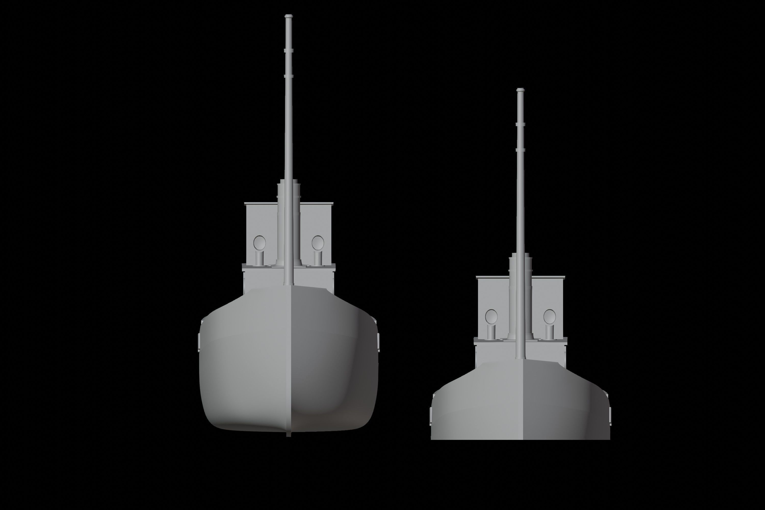 Clyde puffer simple steamboat cargo 3D print model_8