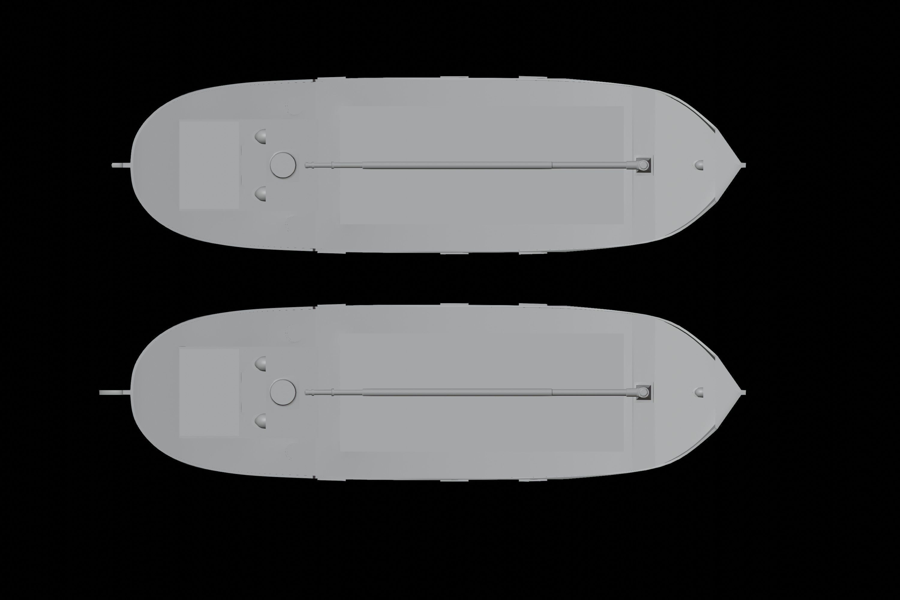 Clyde puffer simple steamboat cargo 3D print model_7