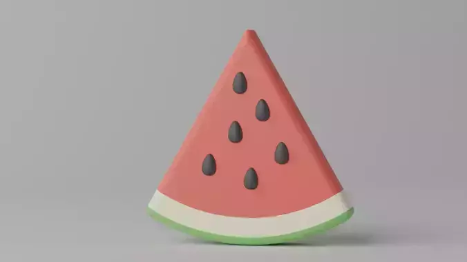 Cartoon Watermelon Slice