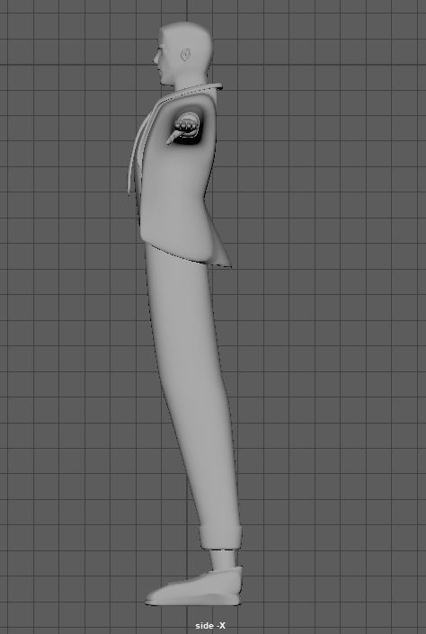 Not so good character model Free 3D model_2