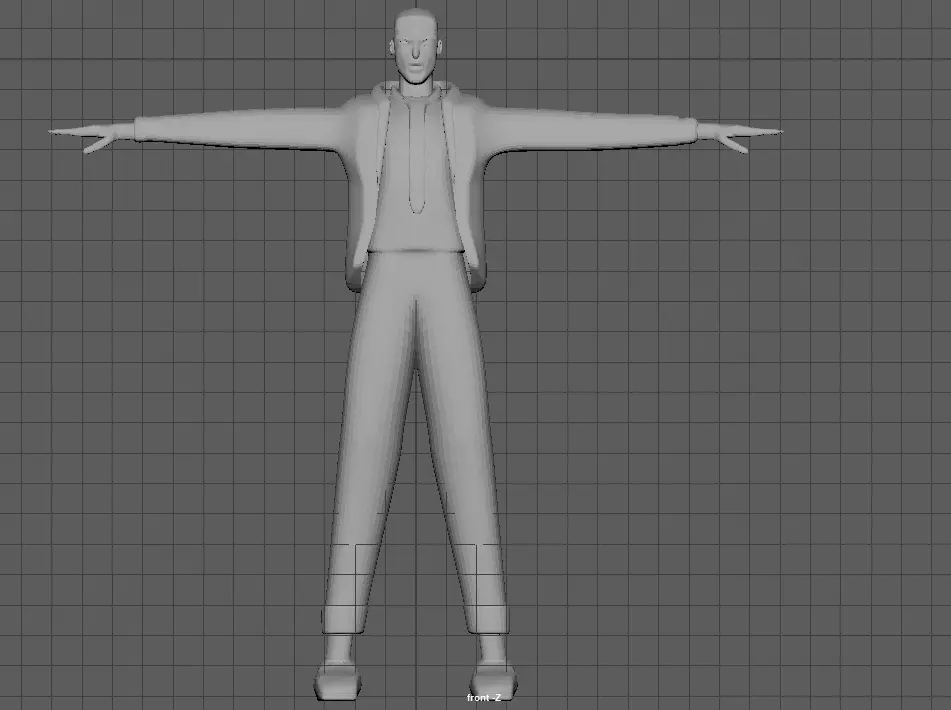 Not so good character model Free 3D model_0