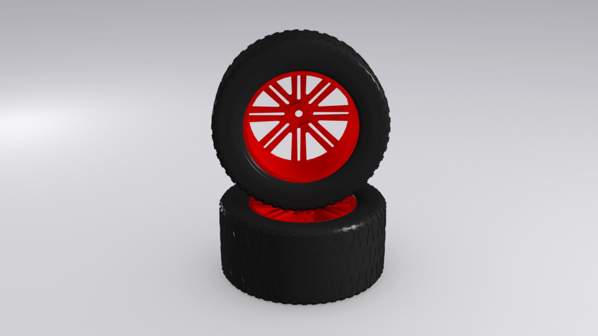 Set Ruote In Alluminio Nere Per Buggy 1/10 Scala 2.2 - LRC