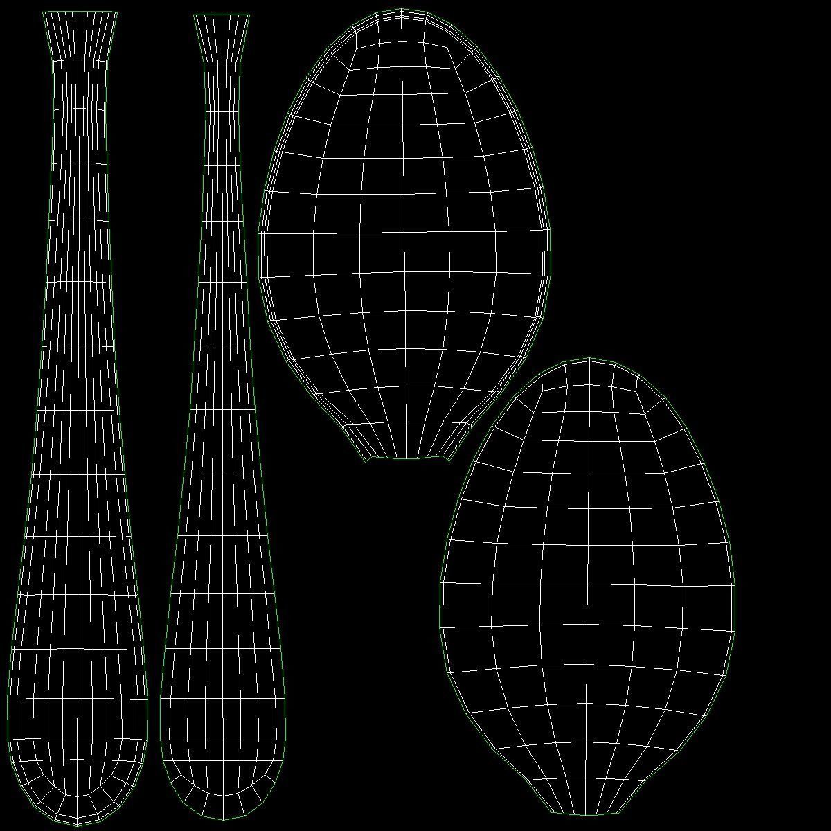 Dessert Spoon Generic Cutlery 3D model_13