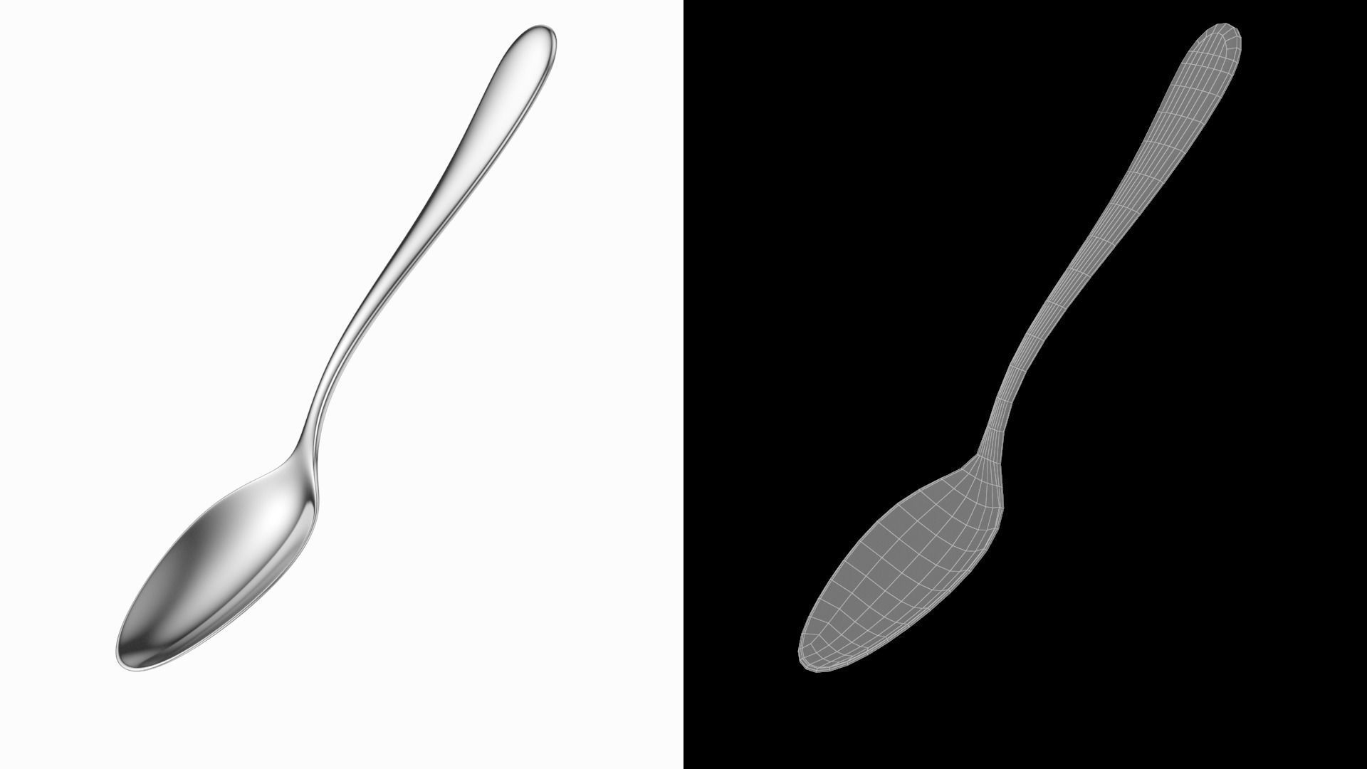 Dessert Spoon Generic Cutlery 3D model_10
