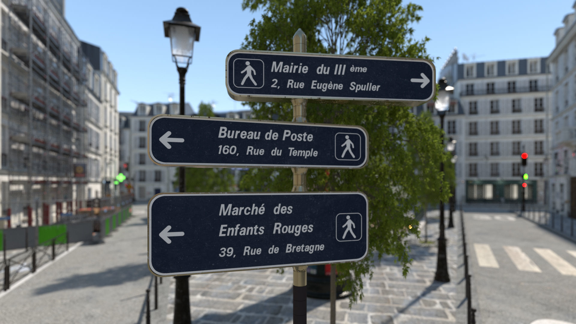 Paris Trendy Street and Place Bundle Entreprise license 3D model_20