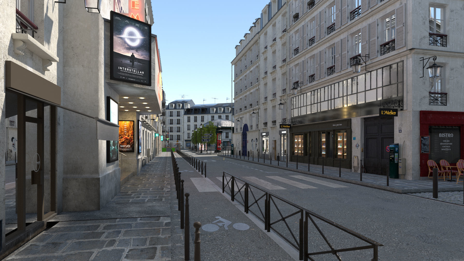 Paris Trendy Street and Place Bundle Entreprise license 3D model_26