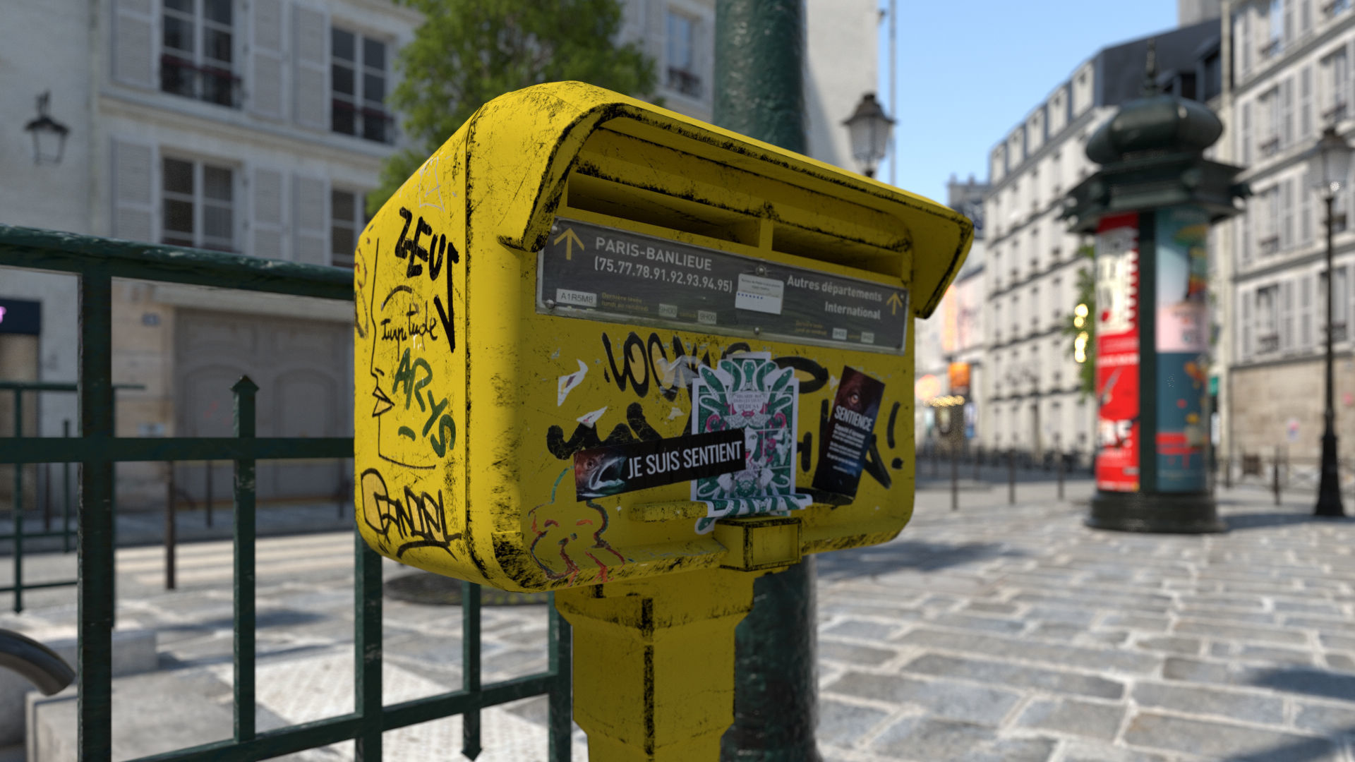 Paris Trendy Street and Place Bundle Entreprise license 3D model_5