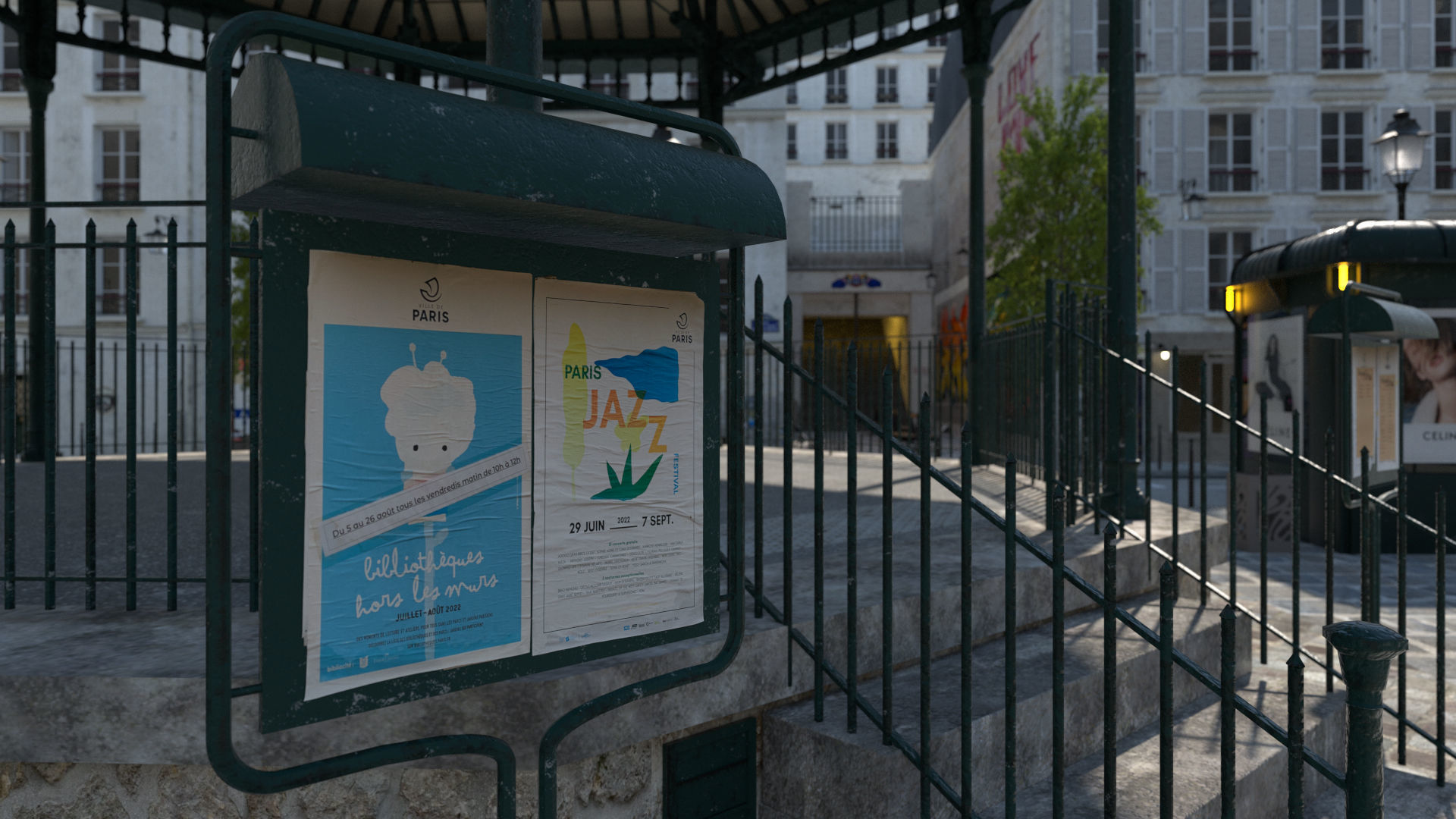 Paris Trendy Street and Place Bundle Entreprise license 3D model_8