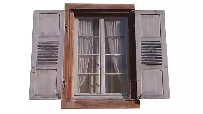 Rustic Wooden Window Prop