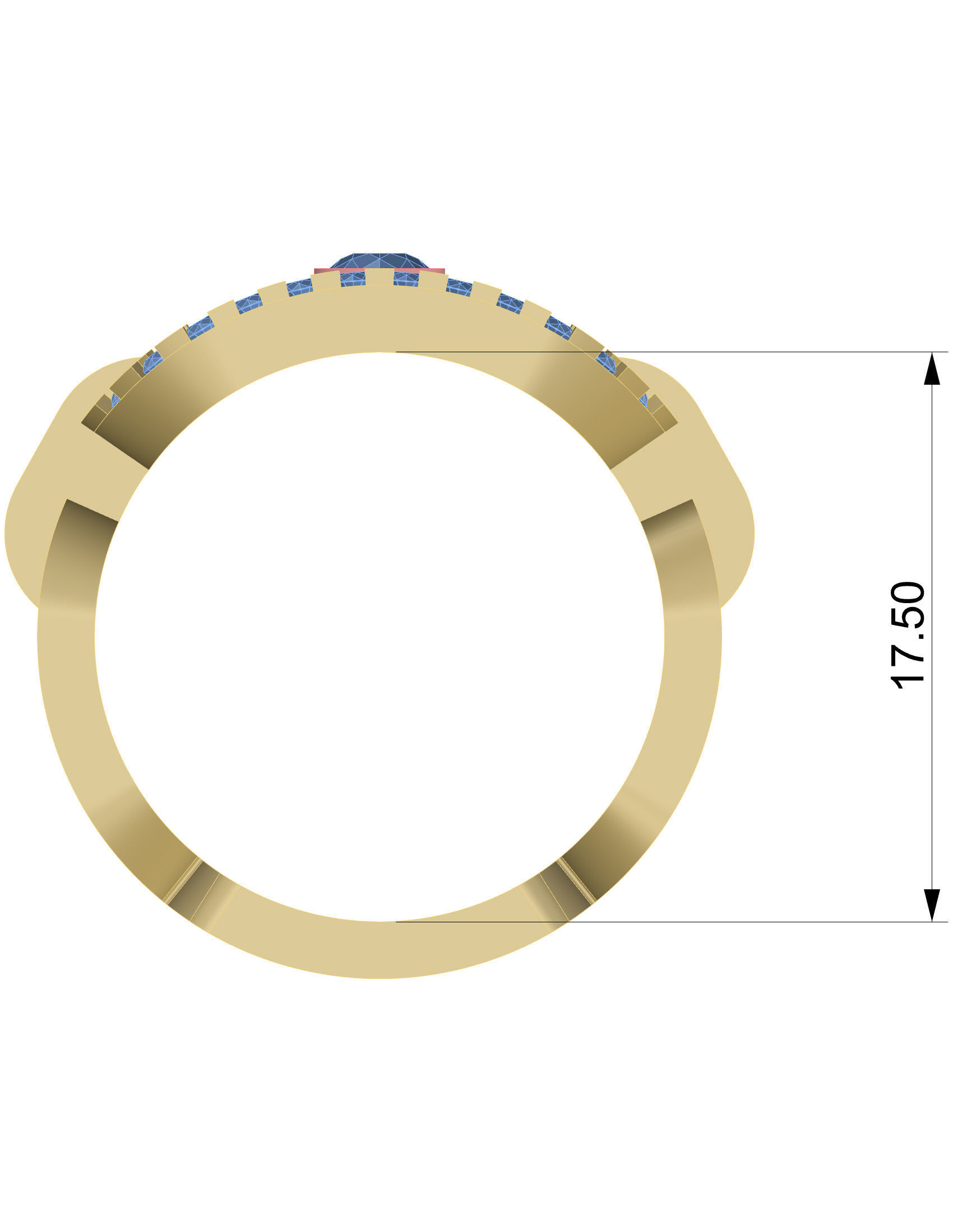 Women ring 3D print model_19