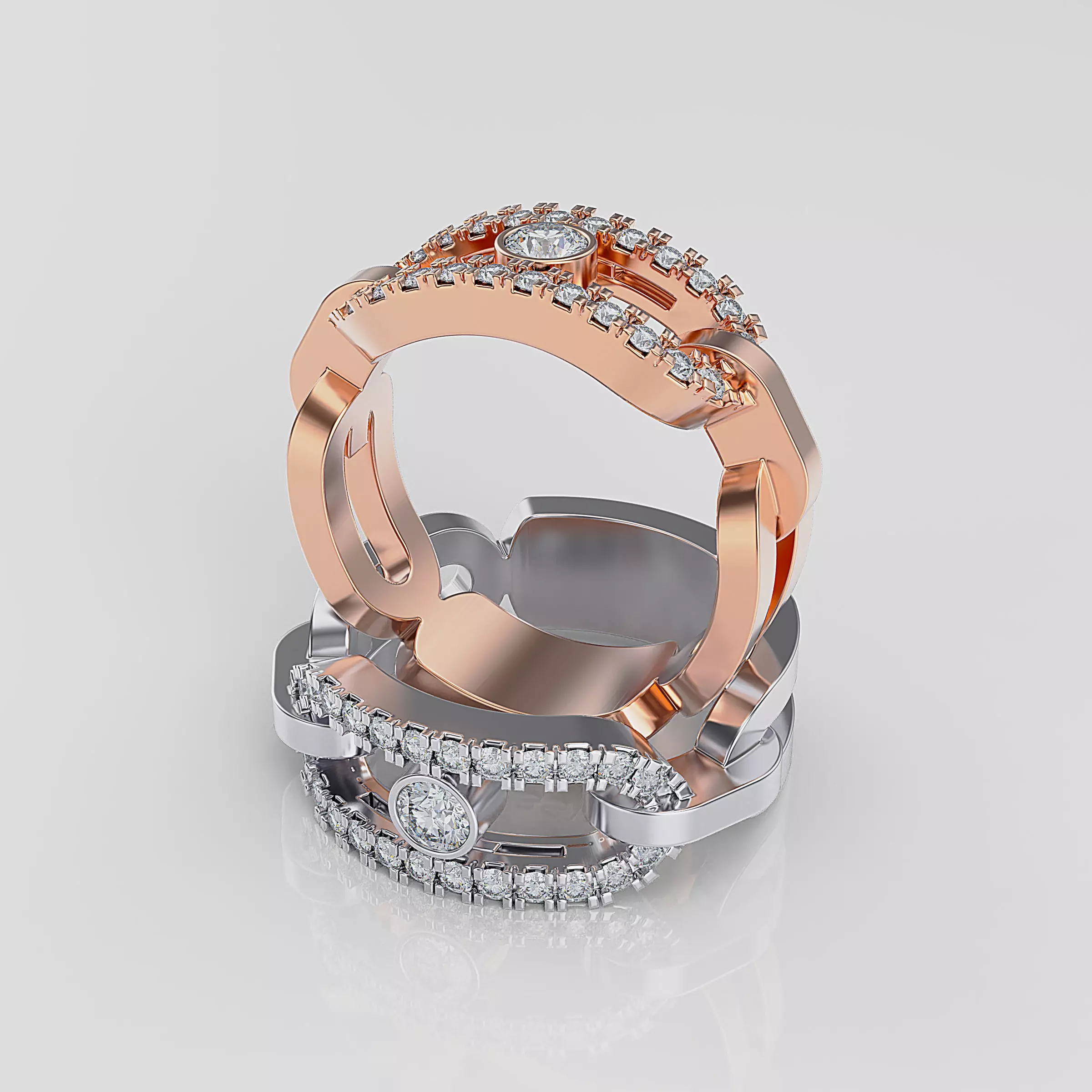 Women ring 3D print model_0