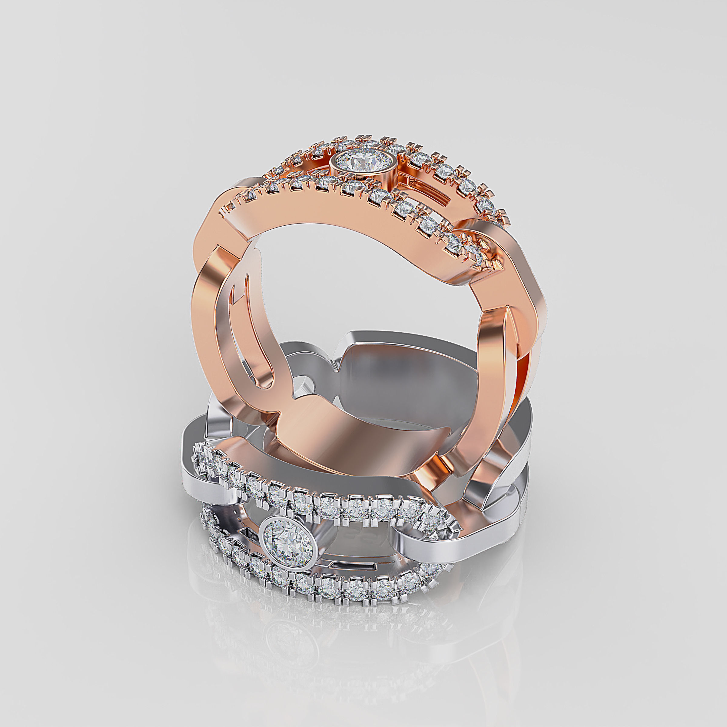 Women ring 3D print model_26