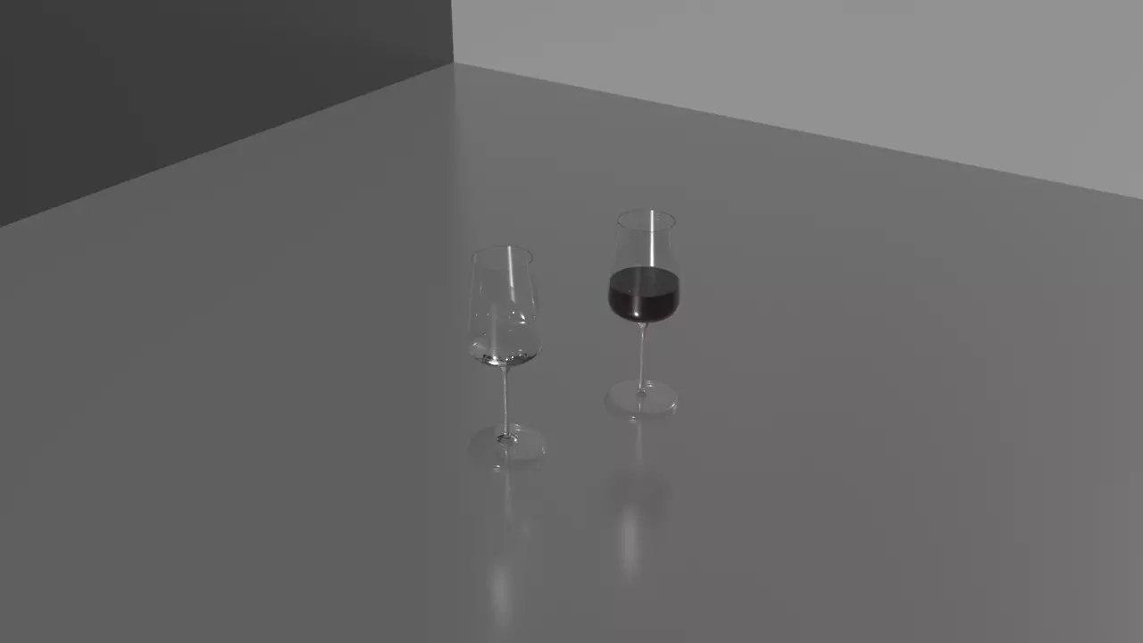 Wine glasses Free 3D model_0