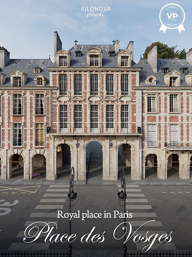 Paris Royal Place des Vosges Non Commercial License 3D model 2