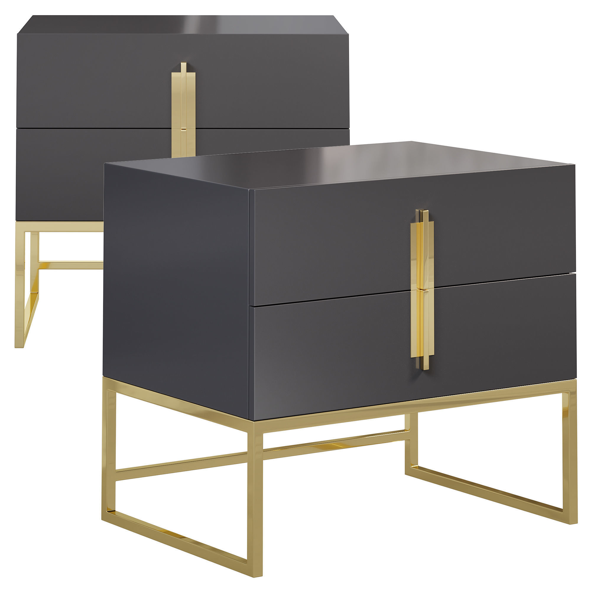 Dharmi Bedside Table By Evanyrouse 3D model_2