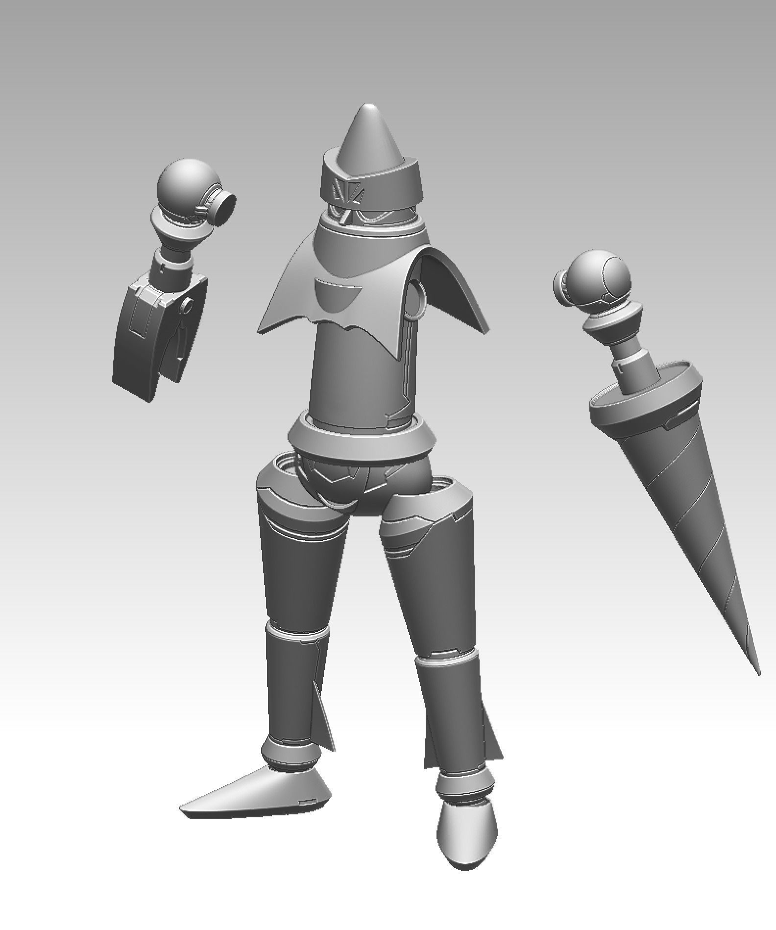 Chibi Getter-2 3D print model_2